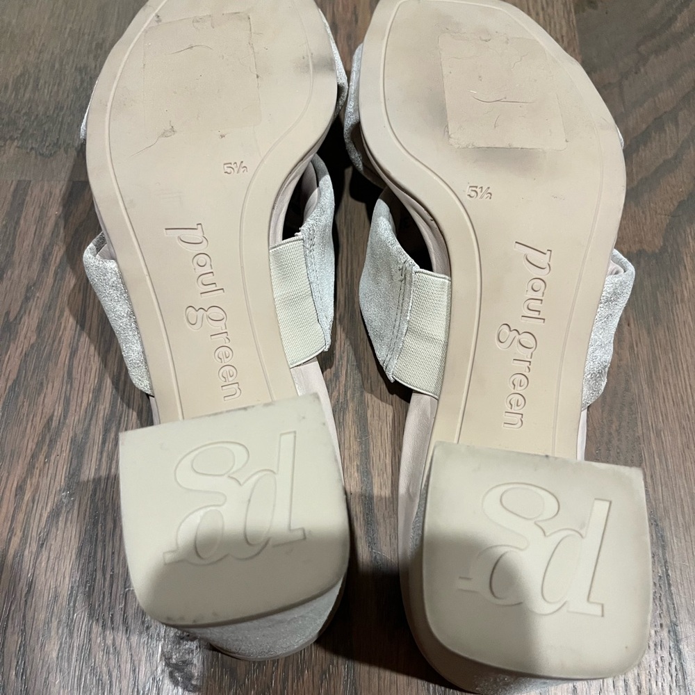 Paul Green Lauren Sandal Mineral Metallic NWOT Size 8 (5.5) - Picture 6 of 6